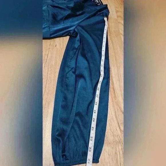 Misguided Women's Size 12 Teal Plunge Midi Dress NWT - Picture 3 of 12